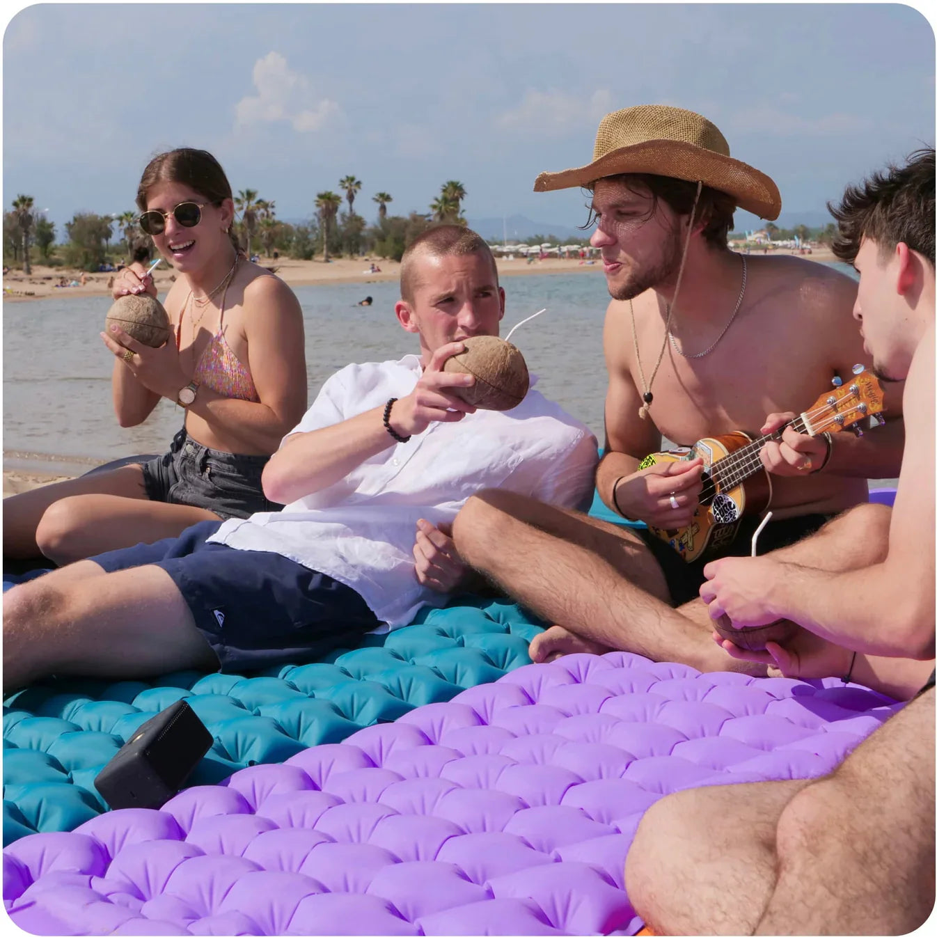 🏖️ COZIYA™ Uppblåsbar Madrass